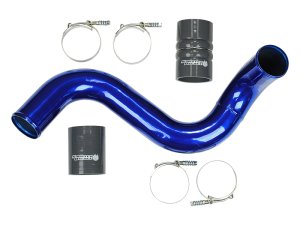 Ford F-250 Intercooler Pipe - Cold Side - Sinister Diesel - Cold Side Charge Pipe - Sinister Blue - `03-`07
